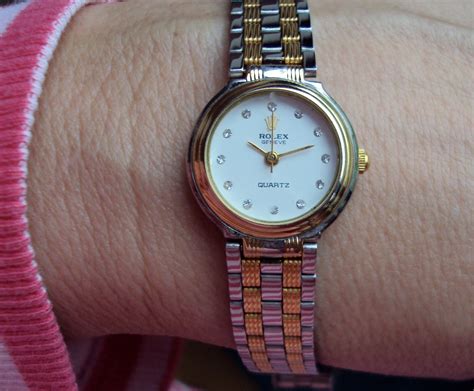 women's rolex geneve quartz watch.